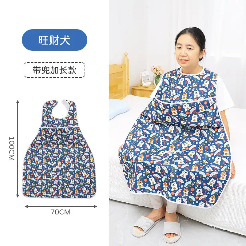 Waterproof Bib for Elderly Women Large Size - Image 2