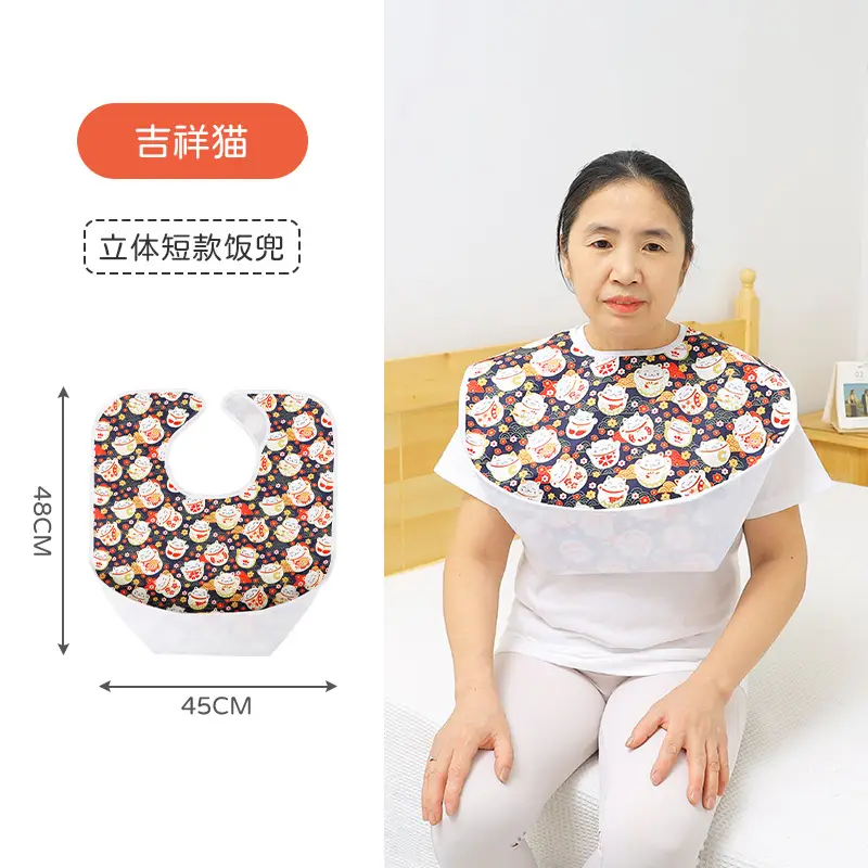 Waterproof Bib for Elderly Women Large Size - Image 3