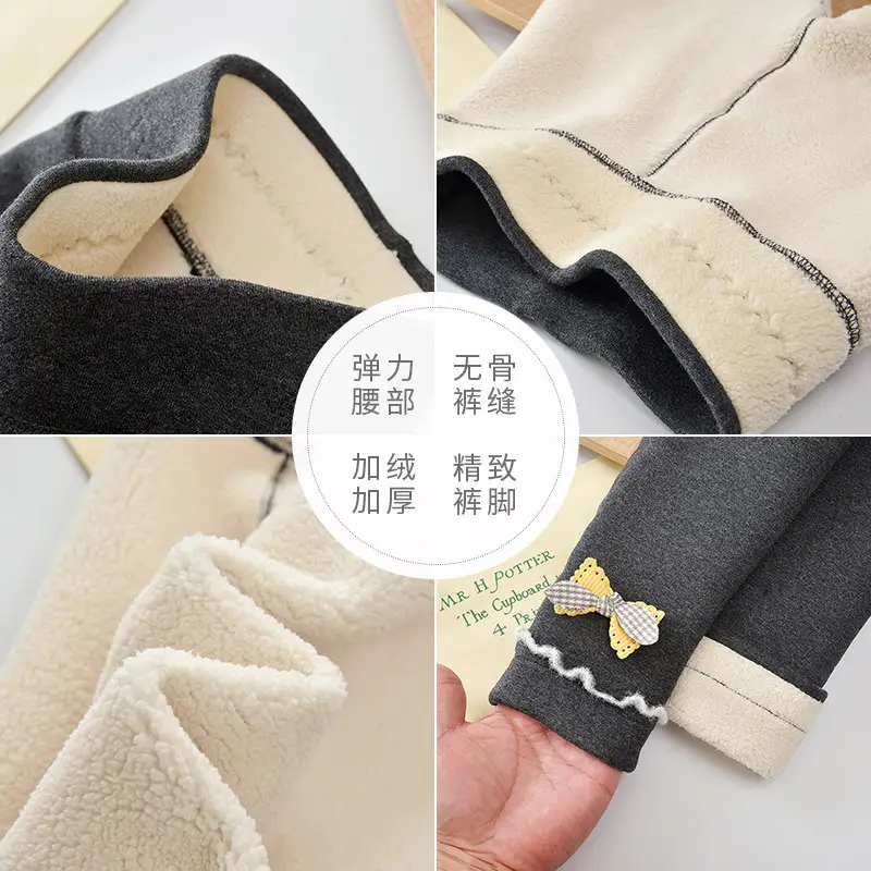 Girls Cotton Leggings Extra Thick Winter Warm Pants - Image 15