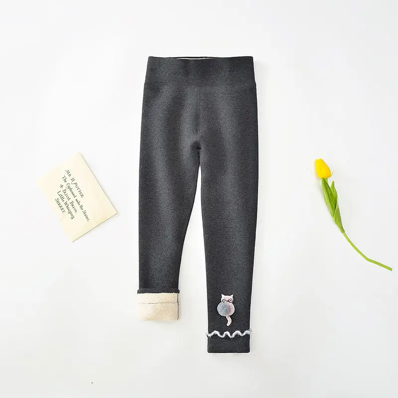 Girls Cotton Leggings Extra Thick Winter Warm Pants - Image 9