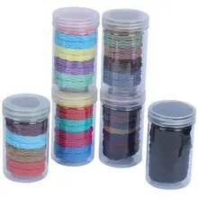 Black 20-Piece Towel Ring Head Rope for Women — feature 7