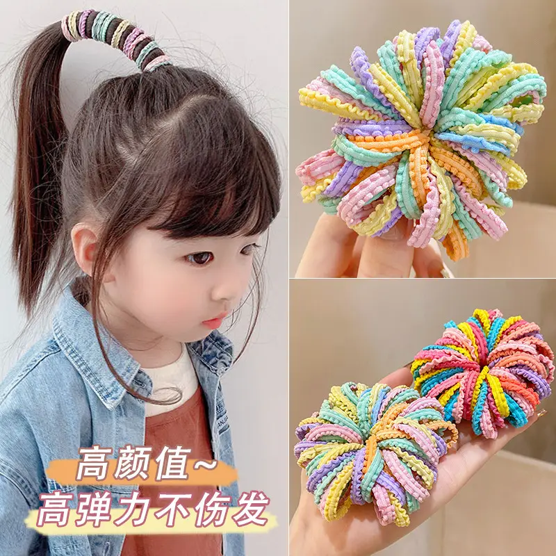 Children's Rainbow Rubber Hair Tie Head Rope - Image 6