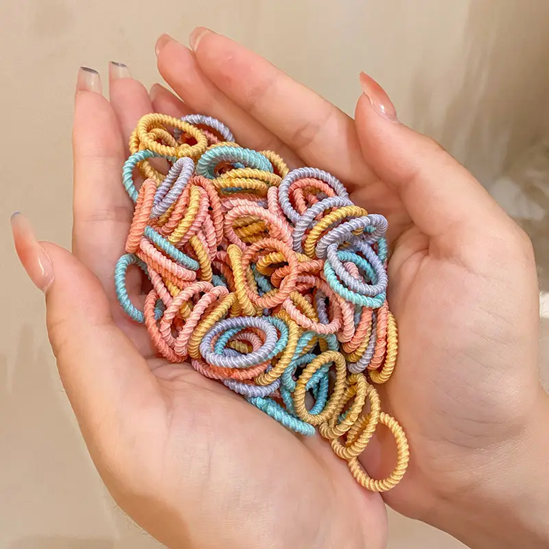 Children's Rainbow Rubber Hair Tie Head Rope - Image 8