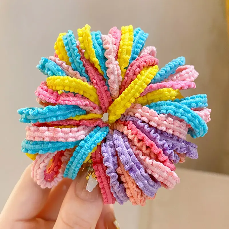 Children's Rainbow Rubber Hair Tie Head Rope - Image 2
