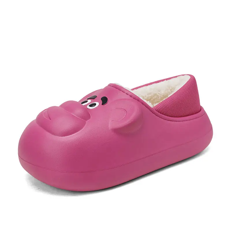 Women's Pink Cartoon Winter Sneakers Warm Waterproof - Image 2