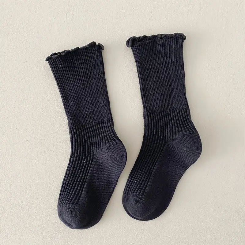 Girls Fungus Mid-Calf Socks White Lace - Image 4