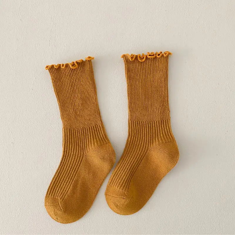 Girls Fungus Mid-Calf Socks White Lace - Image 9