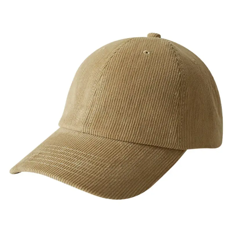 Warm Corduroy Baseball Cap for Men Women Solid Color