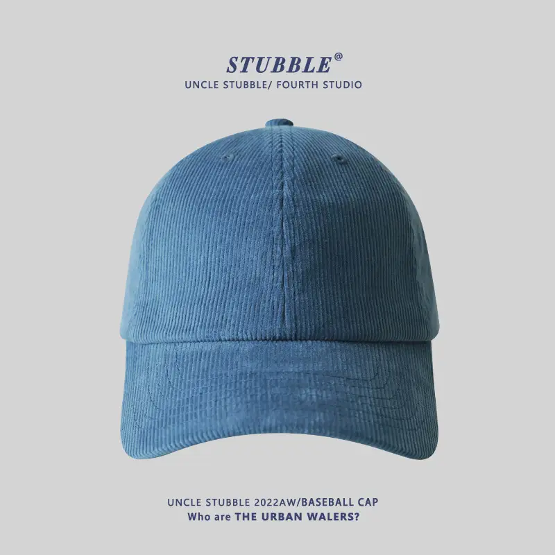 Warm Corduroy Baseball Cap for Men Women Solid Color - Image 9