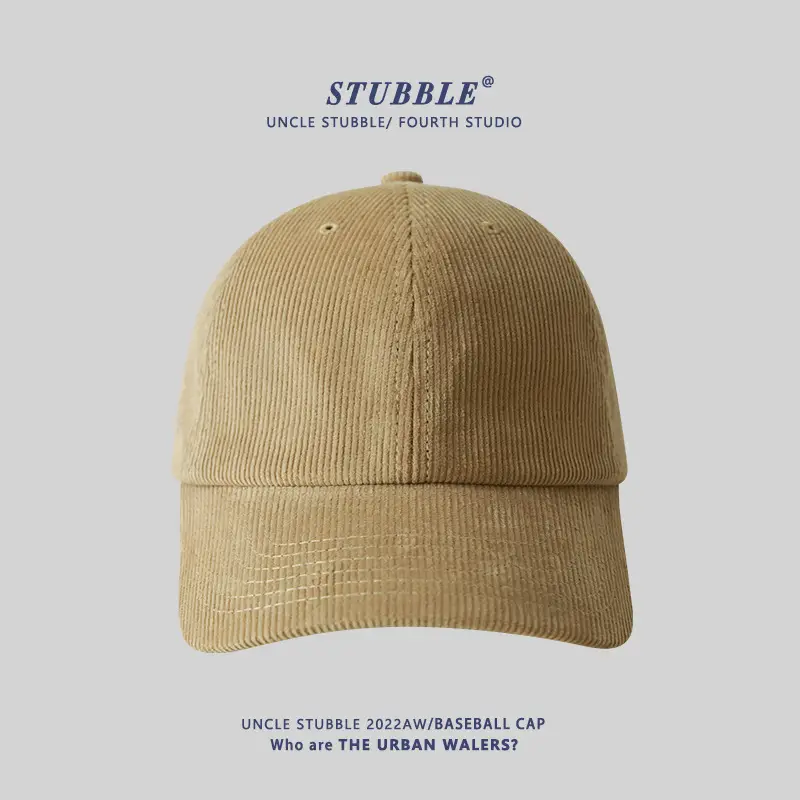 Warm Corduroy Baseball Cap for Men Women Solid Color - Image 3