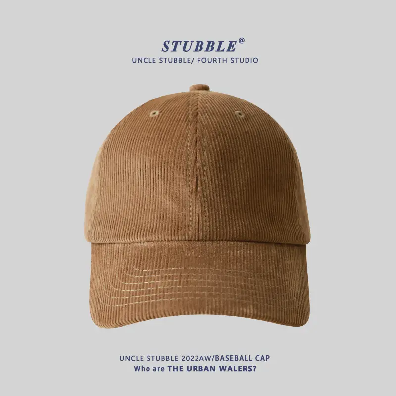 Warm Corduroy Baseball Cap for Men Women Solid Color - Image 4