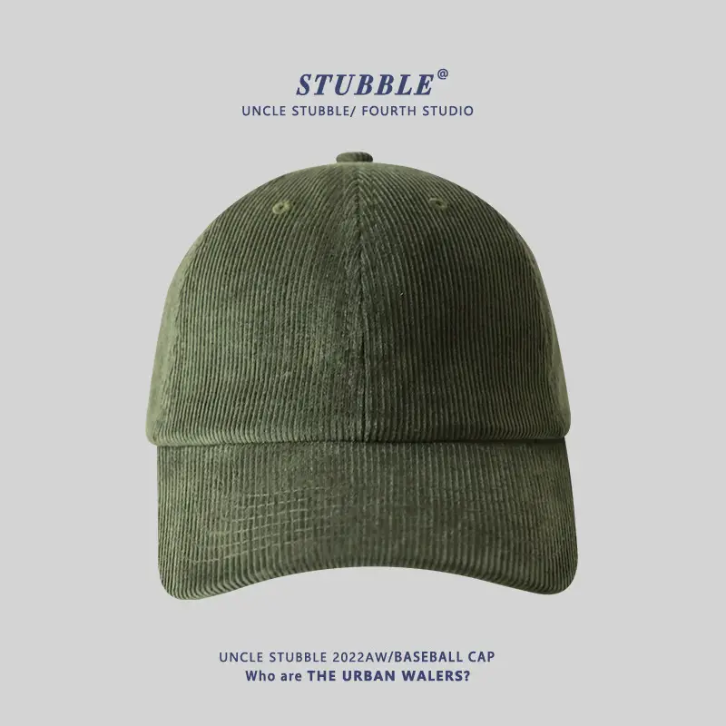 Warm Corduroy Baseball Cap for Men Women Solid Color - Image 8