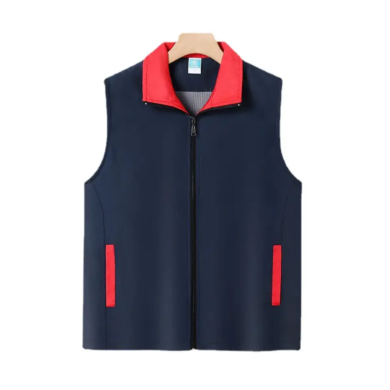 Men's Yellow Full Zip Vest with Side Pockets - Image 25
