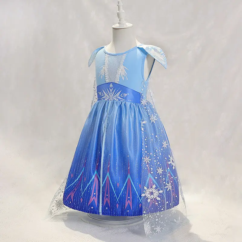 Frozen 2 Aisha Baby Dress Snowflake Princess Tutu Skirt - Image 2