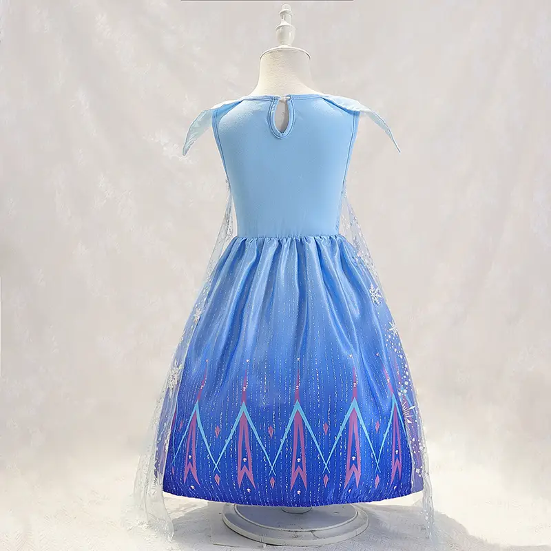Frozen 2 Aisha Baby Dress Snowflake Princess Tutu Skirt - Image 3