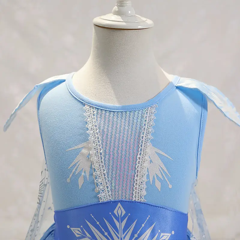 Frozen 2 Aisha Baby Dress Snowflake Princess Tutu Skirt - Image 4