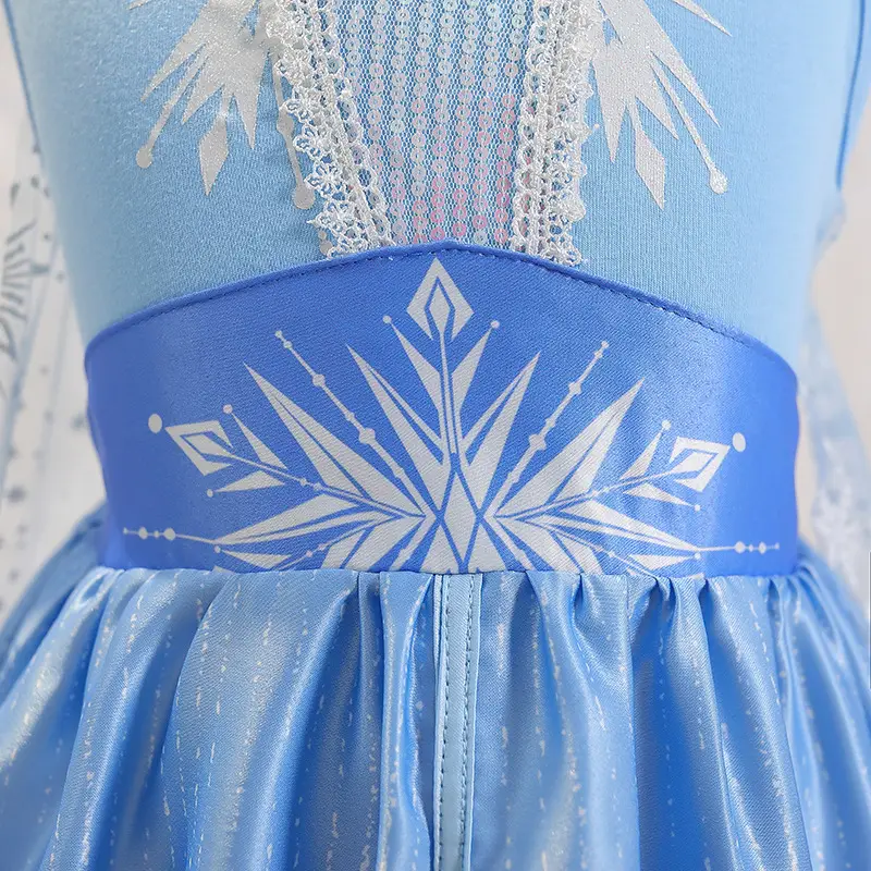 Frozen 2 Aisha Baby Dress Snowflake Princess Tutu Skirt - Image 5