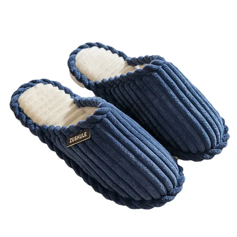 Cotton slippers women's thick bottom winter cute home home couple indoor warm cotton slippers non-slip men's slippers
