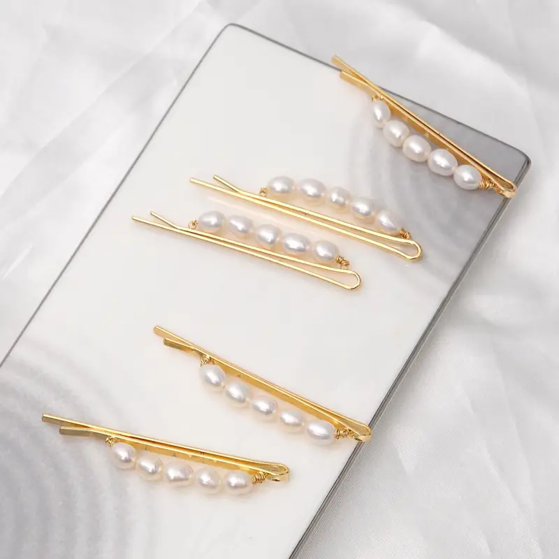 Freshwater Pearl Hairpin Clips for Women Summer - Image 4