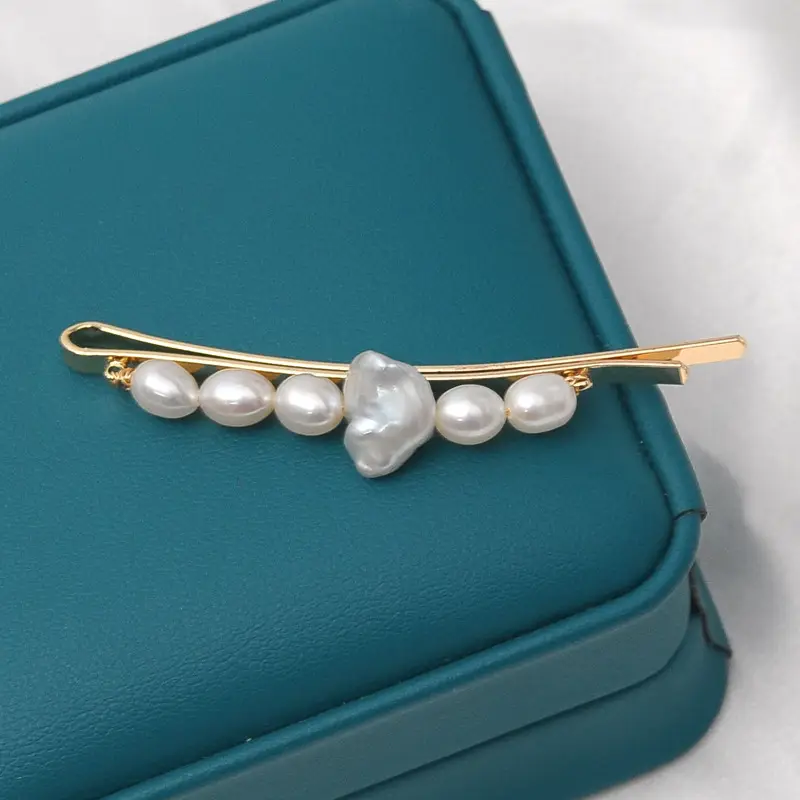 Freshwater Pearl Hairpin Clips for Women Summer - Image 2