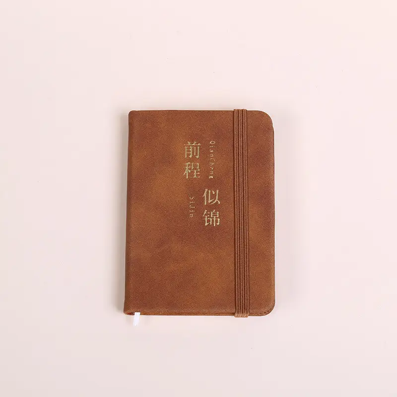 A6A7 Blue Elastic Strap Pocket Notebook for Students - Image 2