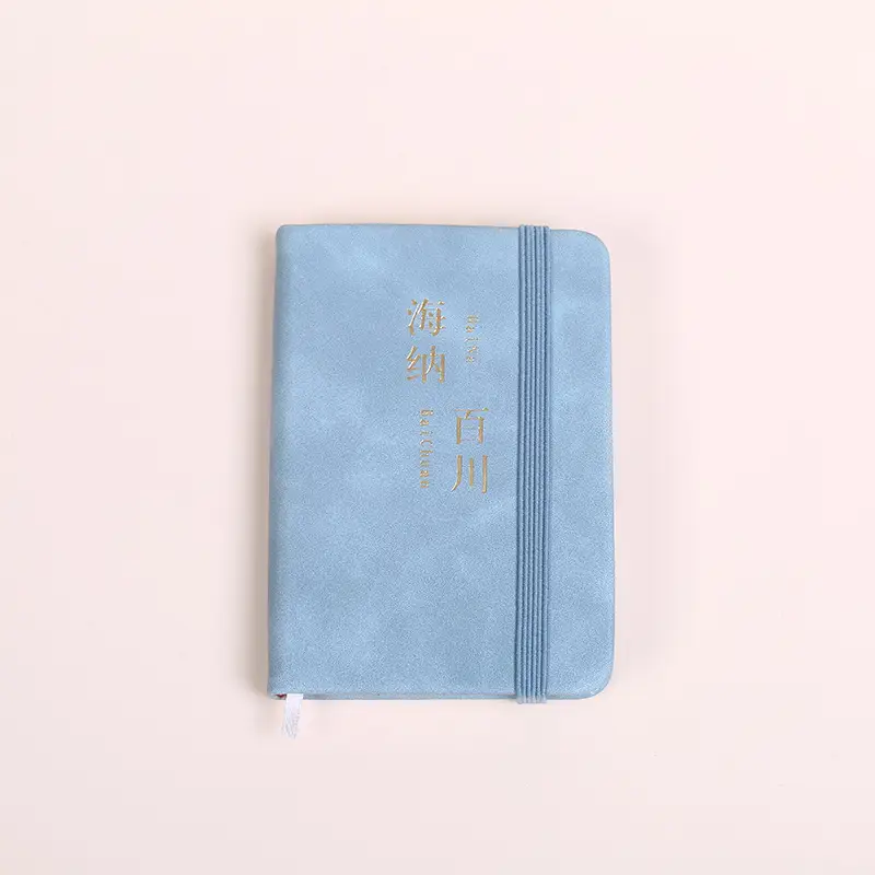 A6A7 Blue Elastic Strap Pocket Notebook for Students - Image 4