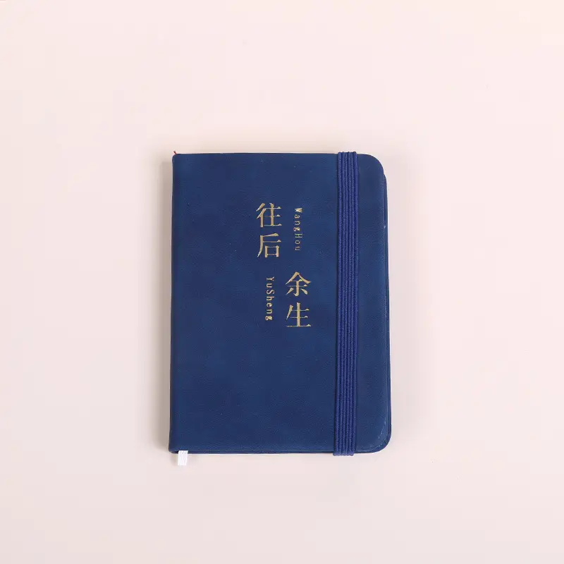 A6A7 Blue Elastic Strap Pocket Notebook for Students - Image 5
