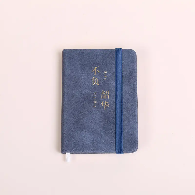 A6A7 Blue Elastic Strap Pocket Notebook for Students - Image 6