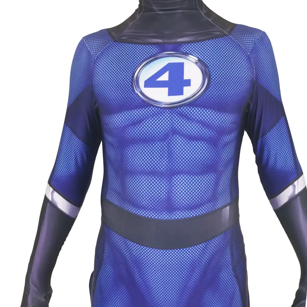 Blue Marvel Stryker Costume Halloween Suit - Image 3