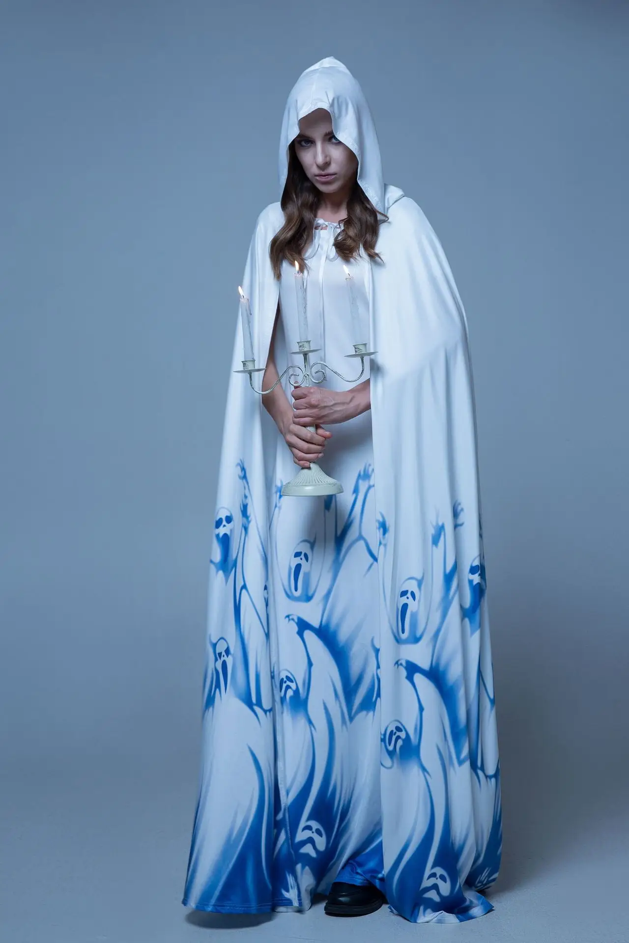 Vampire Witch Costume Dress Black Blue Red — feature 14
