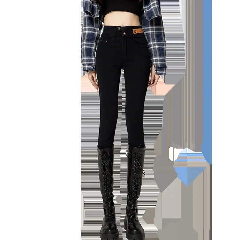 Women's Creamy White Slimming High Waist Skinny Pants