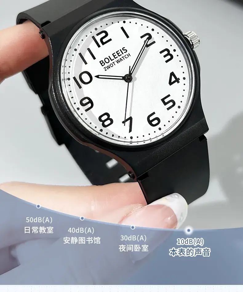 Men Black Analog Quartz Watch Lightweight Waterproof — feature 9