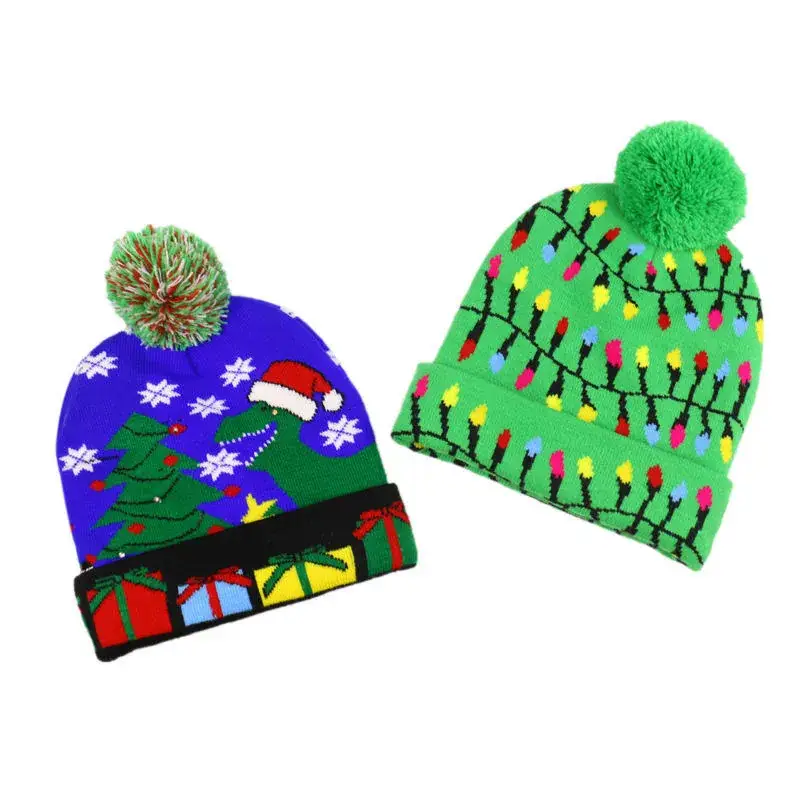 Luminous Knitted Christmas Hat for Men Women - Image 18