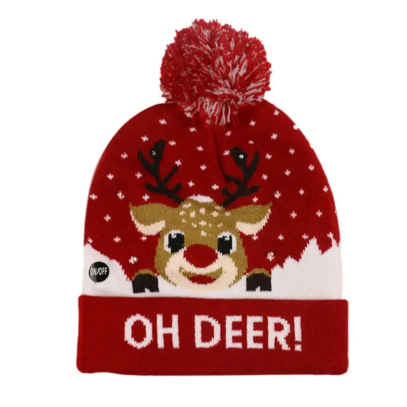 Luminous Knitted Christmas Hat for Men Women - Image 11