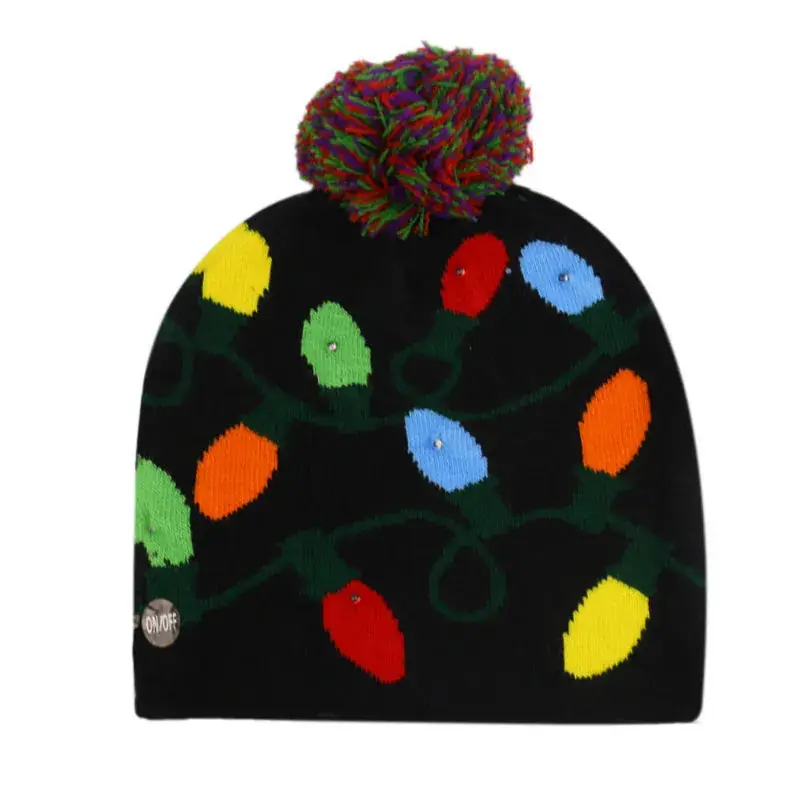 Luminous Knitted Christmas Hat for Men Women - Image 12