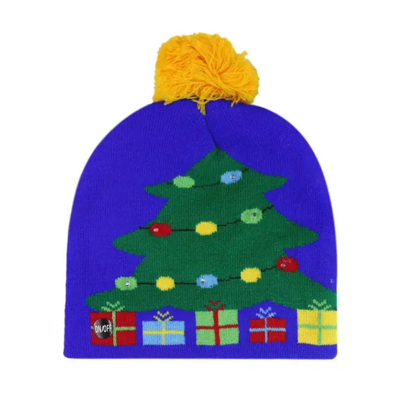 Luminous Knitted Christmas Hat for Men Women - Image 2