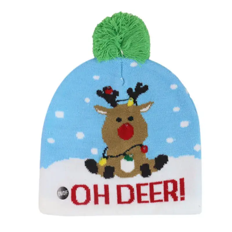 Luminous Knitted Christmas Hat for Men Women - Image 4