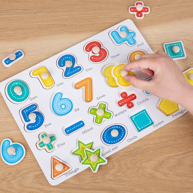 Wooden Animal & Number Puzzles for Kids - Image 19