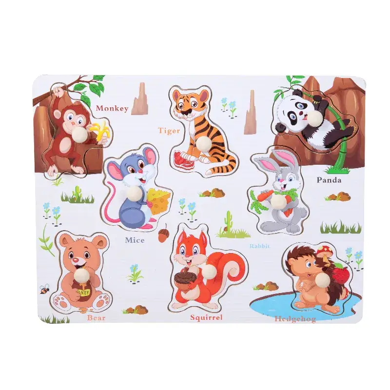 Wooden Animal & Number Puzzles for Kids - Image 21
