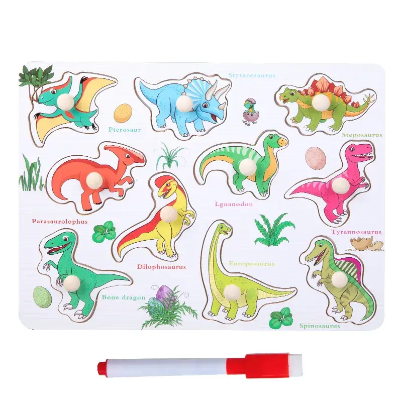 Wooden Animal & Number Puzzles for Kids - Image 13