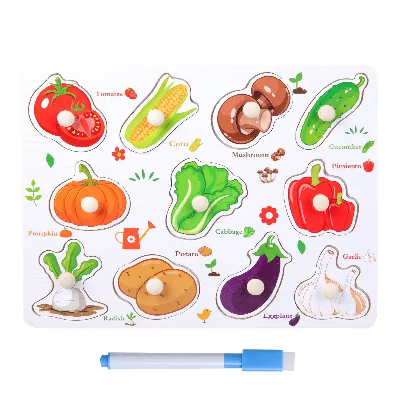 Wooden Animal & Number Puzzles for Kids - Image 3