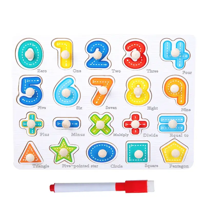 Wooden Animal & Number Puzzles for Kids - Image 5