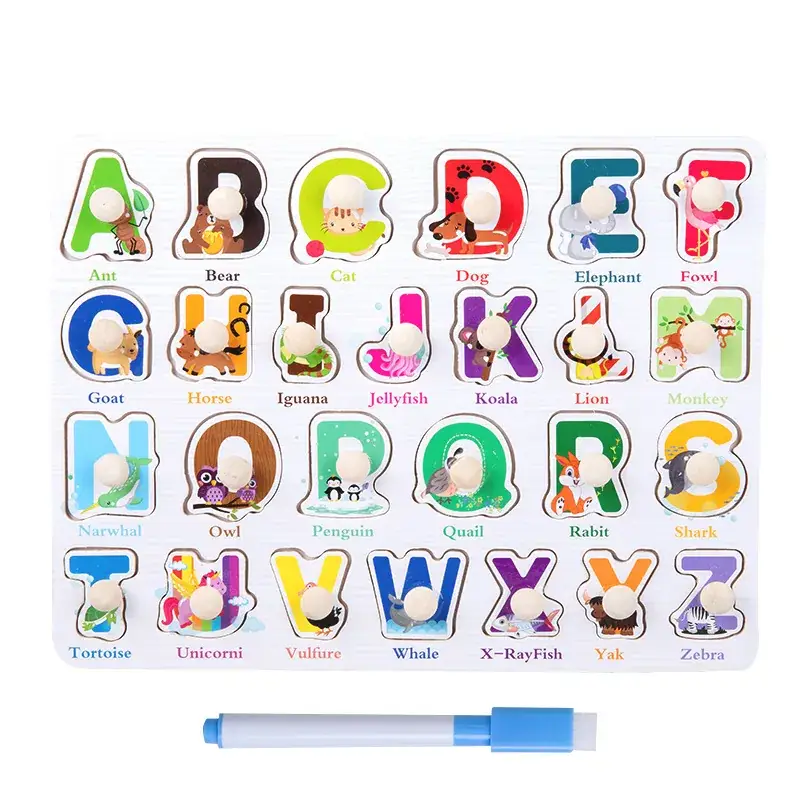 Wooden Animal & Number Puzzles for Kids - Image 7