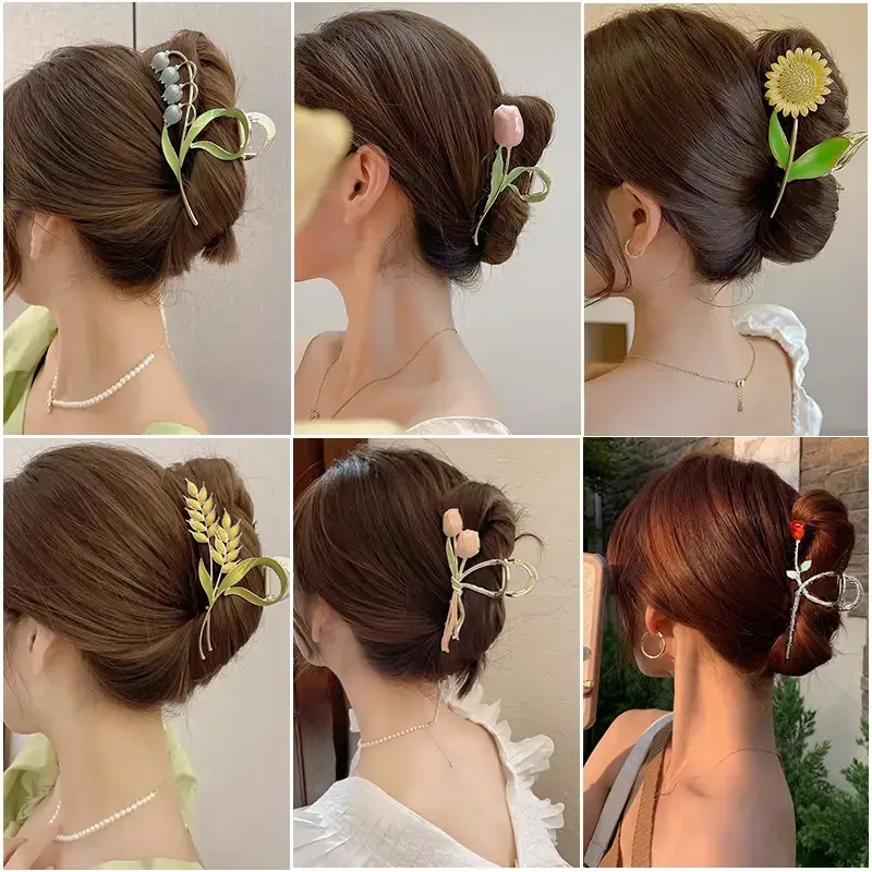 Golden Butterfly Hair Clip for Women Summer Claw Accessory - Image 18