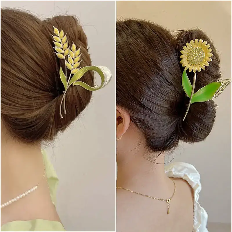 Golden Butterfly Hair Clip for Women Summer Claw Accessory - Image 21