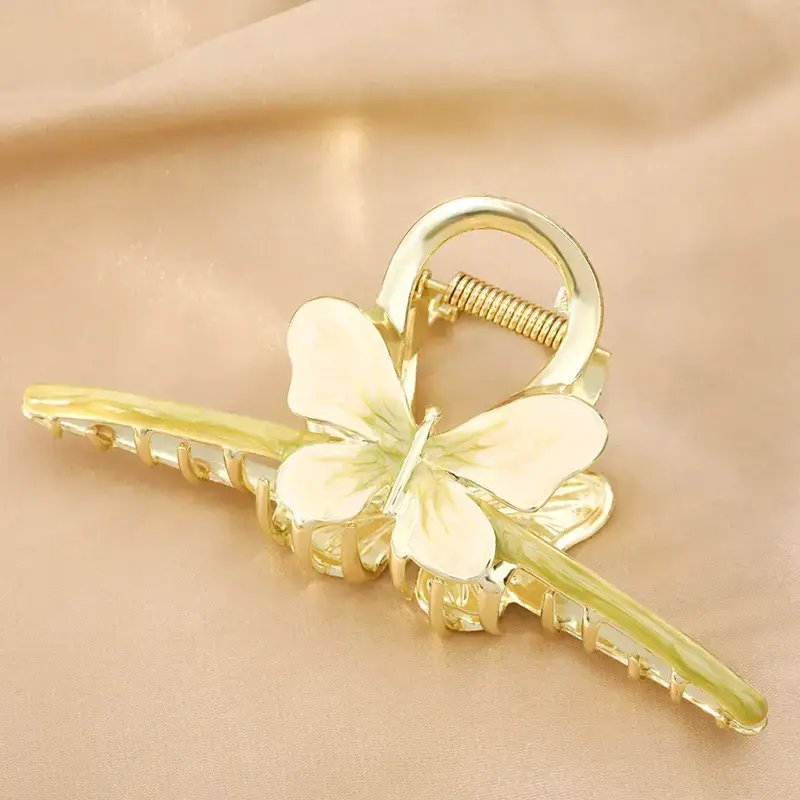 Golden Butterfly Hair Clip for Women Summer Claw Accessory - Image 14