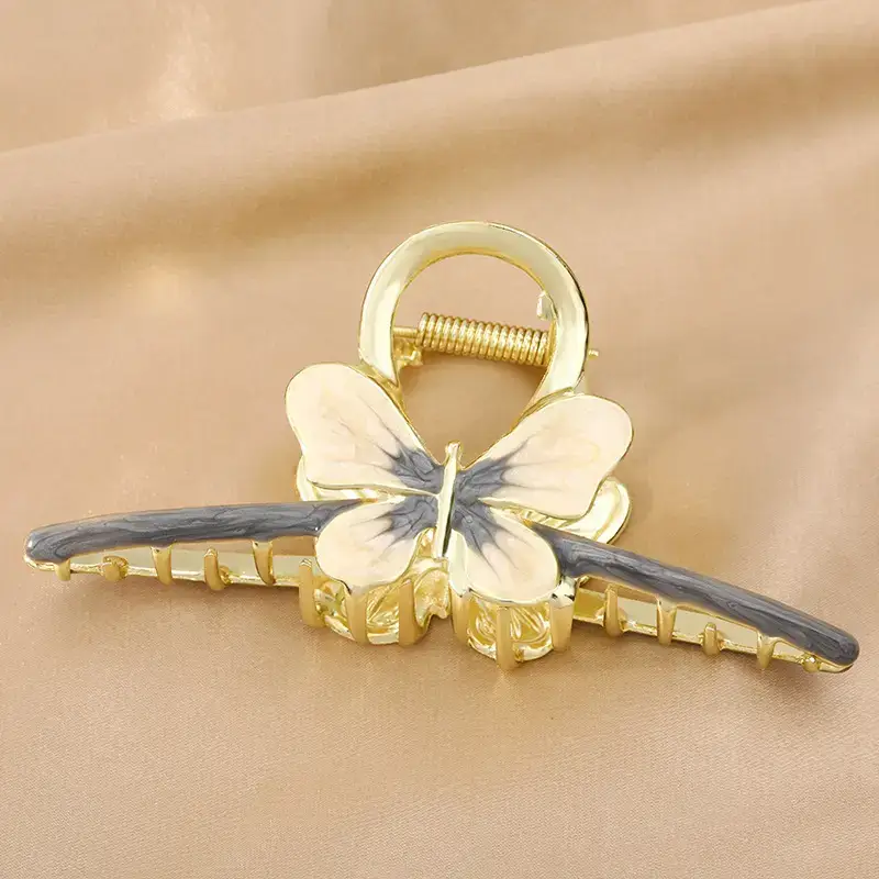 Golden Butterfly Hair Clip for Women Summer Claw Accessory - Image 16
