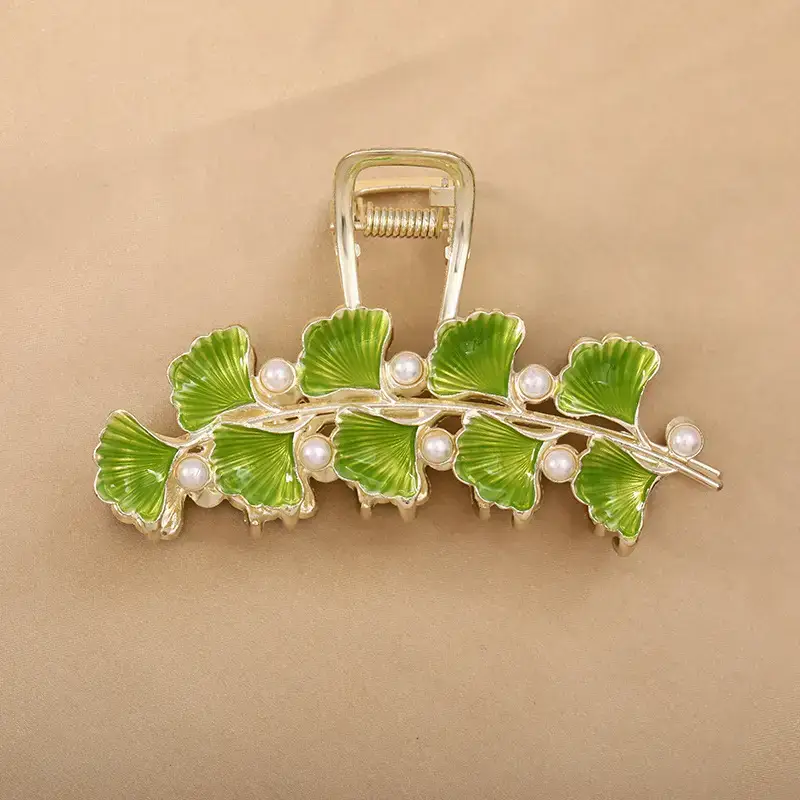 Golden Butterfly Hair Clip for Women Summer Claw Accessory - Image 6