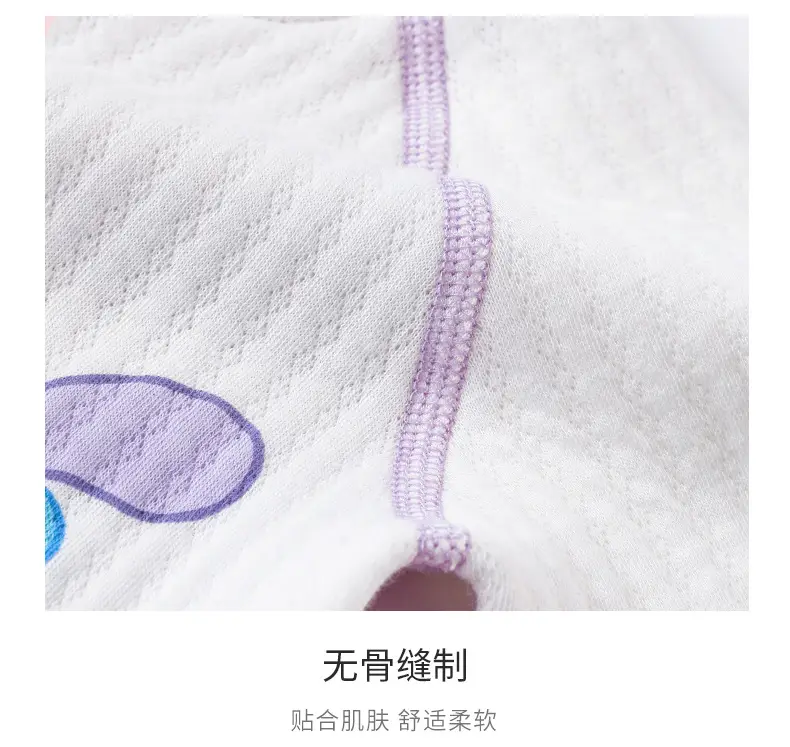 Baby Quilted Jumpsuit White Purple Bunny Print — feature 12