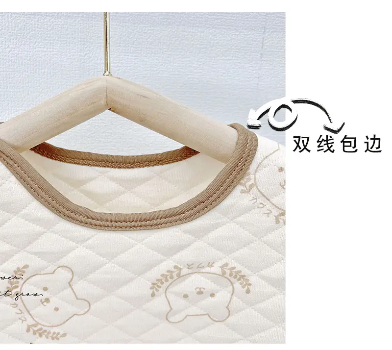 Baby Quilted Nightgown Vest Spring Autumn Warm Sleepwear — feature 26